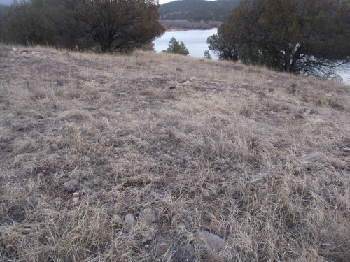 Mimbres dwelling deppression in the ground.